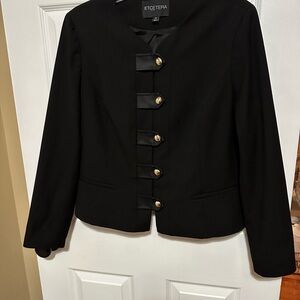 Etcetera Women's Black Blazer with Gold Buttons